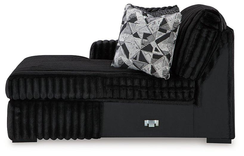 Midnight-Madness Super Chaise - Pay Less Furniture (NJ)