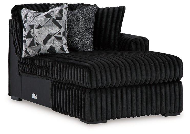 Midnight-Madness Super Chaise - Pay Less Furniture (NJ)