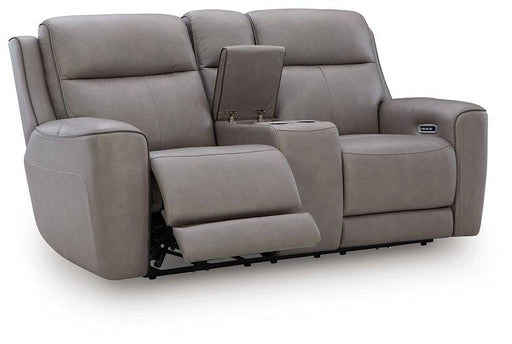 5Z-Comfort Power Reclining Loveseat with Console - Pay Less Furniture (NJ)