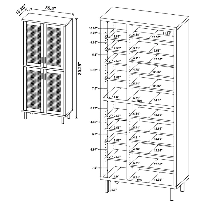 Teller Shoe Cabinet - Pay Less Furniture (NJ)