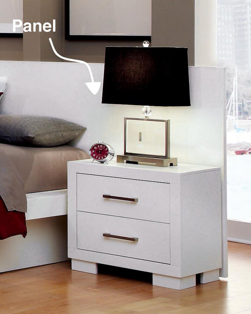 Jessica Nightstand Panels White (Set of 2) - Pay Less Furniture (NJ)
