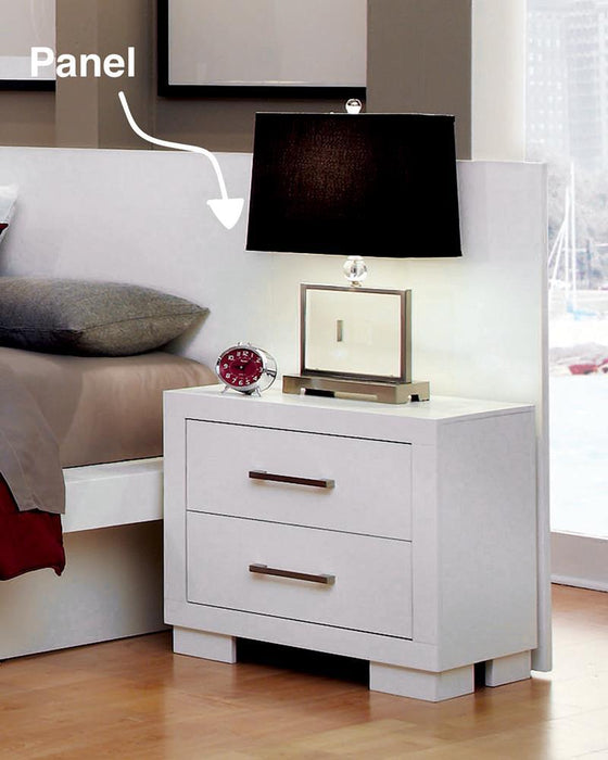 Jessica Nightstand Panels White (Set of 2) - Pay Less Furniture (NJ)