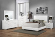 Felicity 2-drawer Nightstand Glossy White - Pay Less Furniture (NJ)