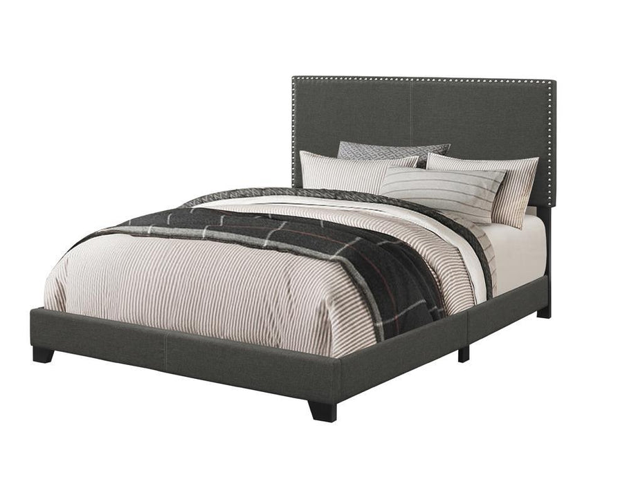 Boyd Upholstered Charcoal California King Bed
