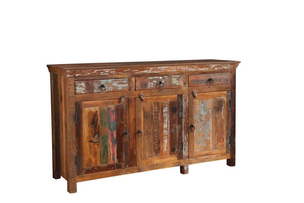 Harper 4-drawer Accent Cabinet Reclaimed Wood - Pay Less Furniture (NJ)