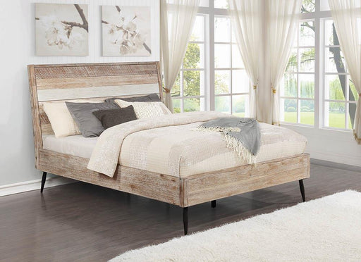 Marlow Queen Platform Bed Rough Sawn Multi - Pay Less Furniture (NJ)
