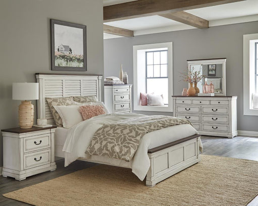 Hillcrest Queen Panel Bed White - Pay Less Furniture (NJ)