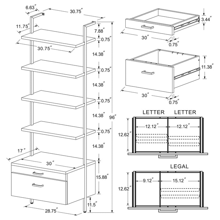 Owens Wall Shelf Set - Pay Less Furniture (NJ)