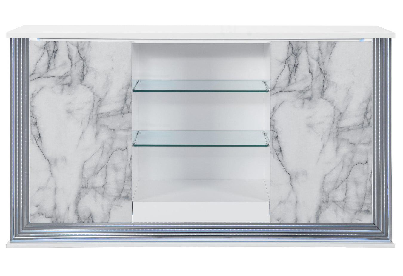 Ylime White Marble Buffet Collection