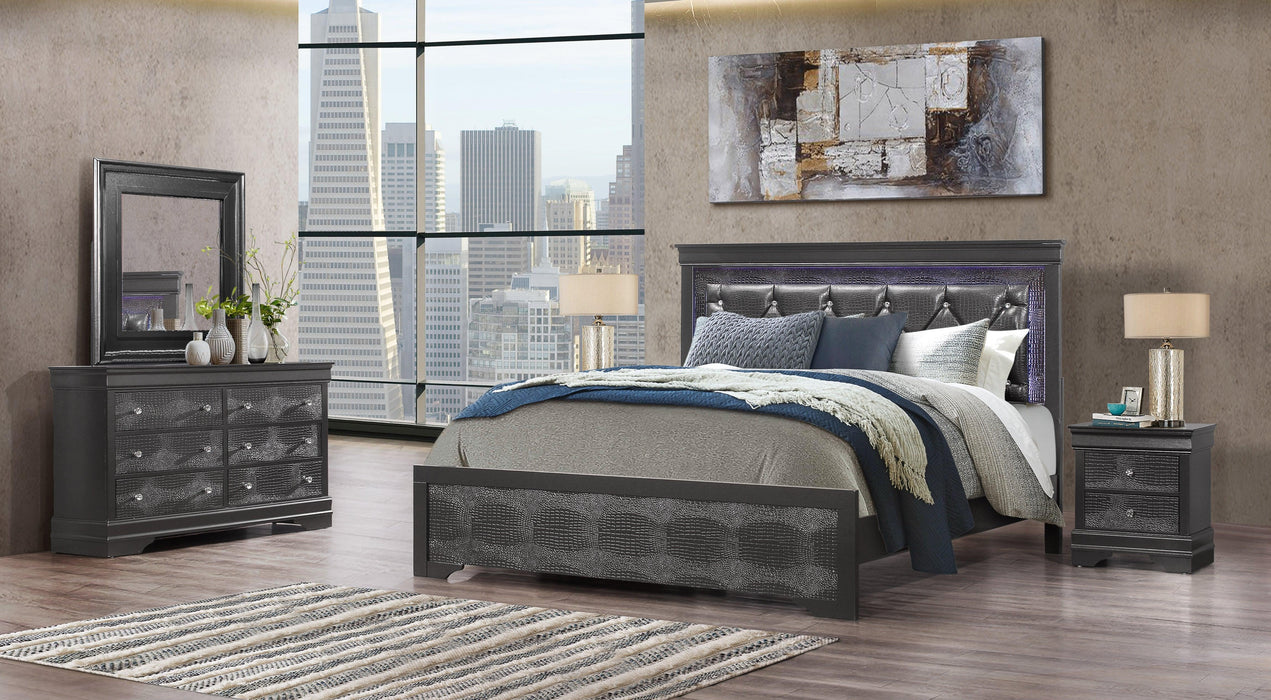 Pompei Grey Full 5-Piece Bedroom Set image