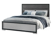 AMELIA GREY BLACK KING BED W/LED - Pay Less Furniture (NJ)