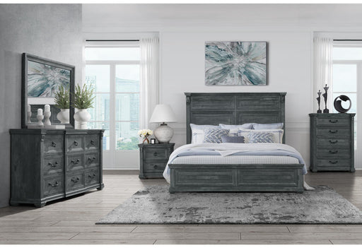 TATUM GREY KING BED GROUP WITHOUT STORAGE - Pay Less Furniture (NJ)