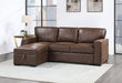 U0203 COFFEE REVERSIBLE PULL OUT SOFA BED - Pay Less Furniture (NJ)