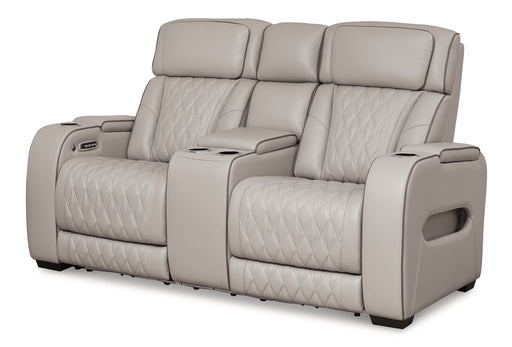 Boyington Power Reclining Loveseat with Console - Pay Less Furniture (NJ)