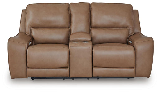 DeepWakes Power Reclining Loveseat with Console - Pay Less Furniture (NJ)