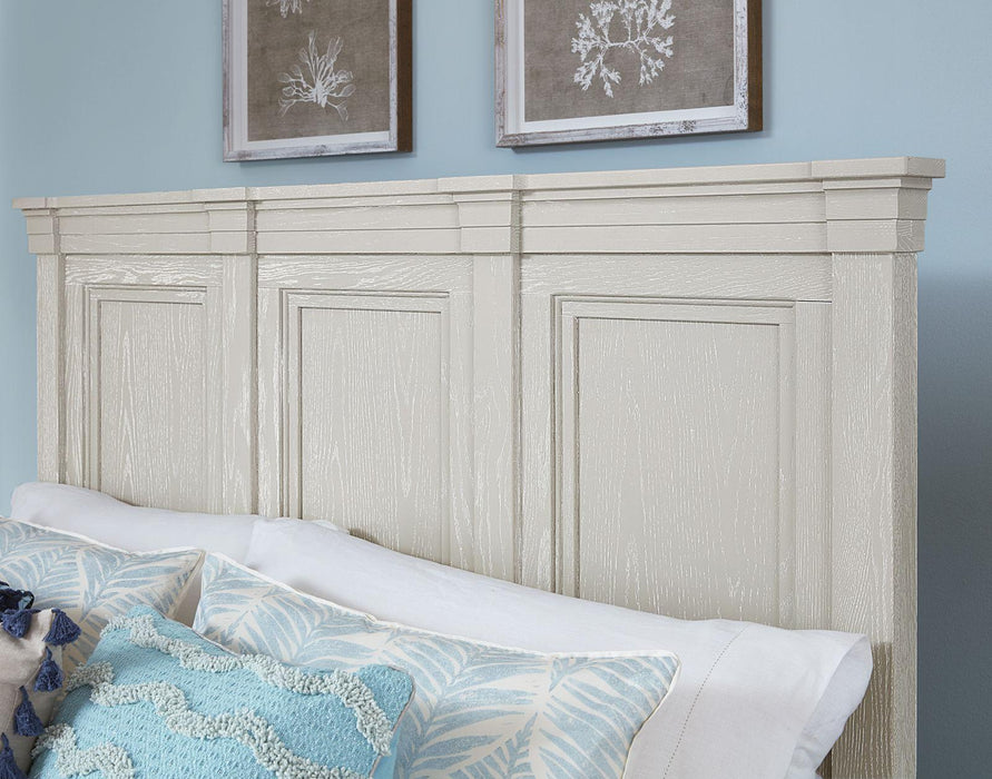 Vaughan-Bassett Passageways Oyster Grey Queen Mansion Bed in Grey