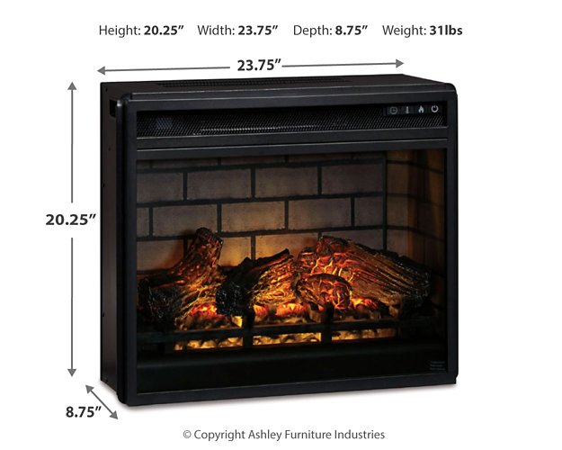 Entertainment Accessories Electric Infrared Fireplace Insert - Pay Less Furniture (NJ)