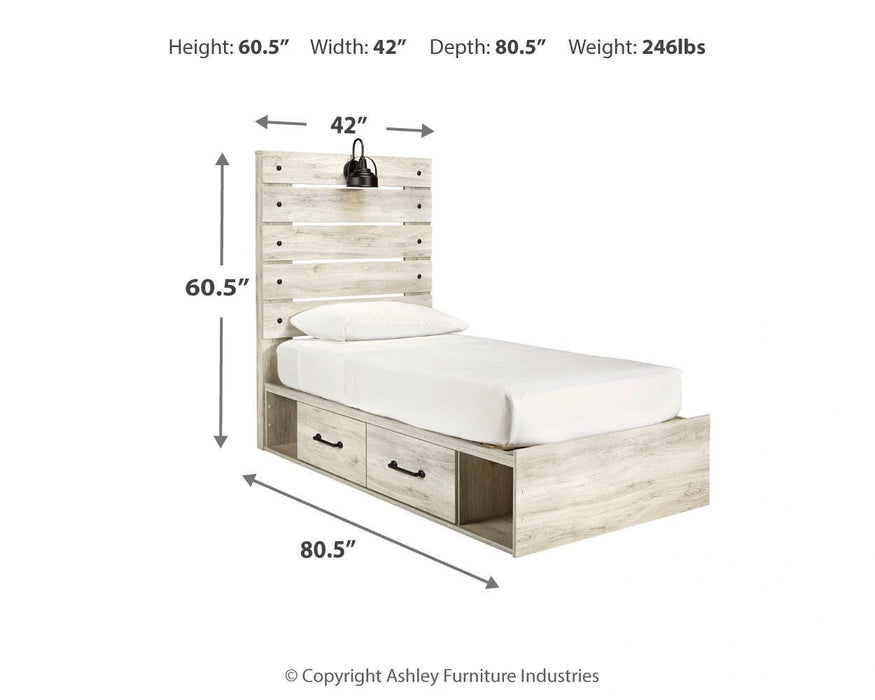 Cambeck Bed with 4 Storage Drawers