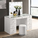 Crown Mark Furniture Morgan Vanity in White B4851WH image