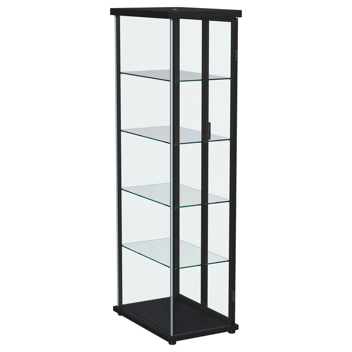 Aero Curio Cabinet with LED Lighting