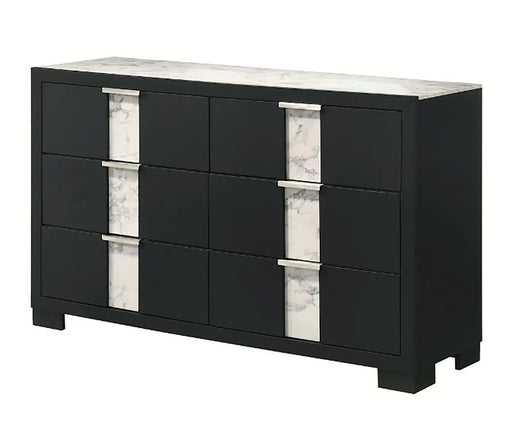 Crown Mark Furniture Rangley 6 Drawer Dresser in Black image