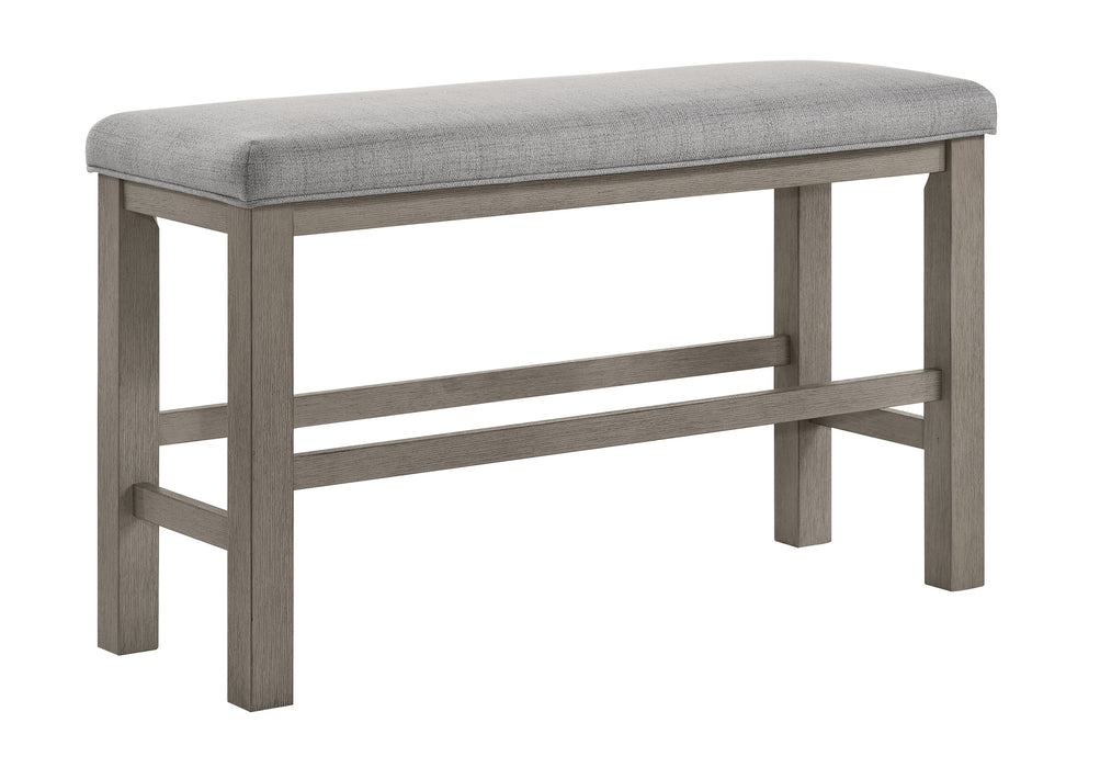RENWICK COUNTER HT BENCH ALL GREY