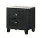 Crown Mark Furniture Cadence 2 Drawer Nightstand in Black image