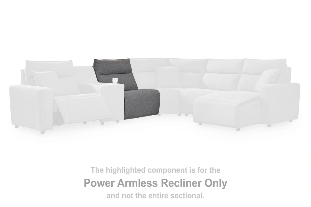 Modmax II Reclining Sectional with Double Chaise and Audio Consoles