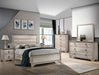 Crown Mark Patterson Nightstand in Driftwood Grey image