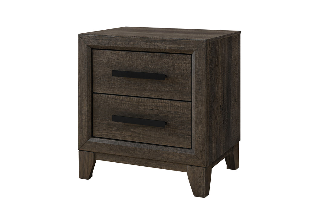 HARMONY BROWN NIGHTSTAND - Pay Less Furniture (NJ)