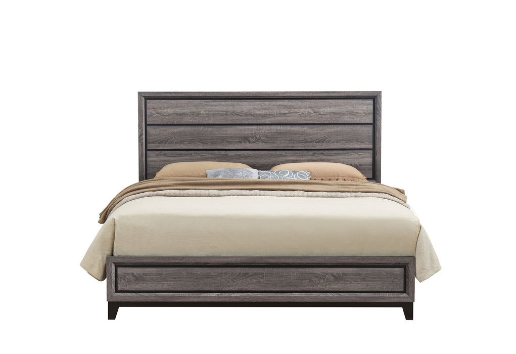 KATE GREY QUEEN BED - Pay Less Furniture (NJ)