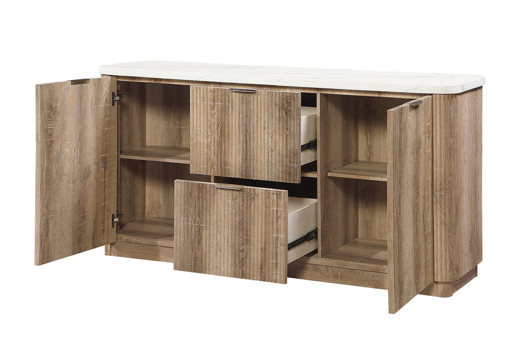 D2504 NATURAL BUFFET - Pay Less Furniture (NJ)