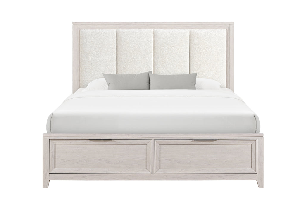 MARIAH BEIGE QUEEN BED - Pay Less Furniture (NJ)