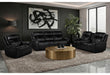 U8880 BLACK LEATHER PWR REC SOFA/PWR CONSOLE REC LOVESEAT/PWR RECLINER - Pay Less Furniture (NJ)