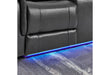 U8879 BLANCHE CHARCOAL PWR CON REC LS W/LED, GLOBAL SS & SUBWOOFER - Pay Less Furniture (NJ)