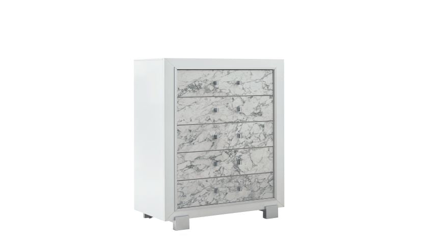 SANTORINI WHITE CHEST - Pay Less Furniture (NJ)
