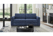 U0211 NAVY PULL OUT SOFA BED WITH LED ACRYLIC SHELVES AND SPEAKERS - Pay Less Furniture (NJ)