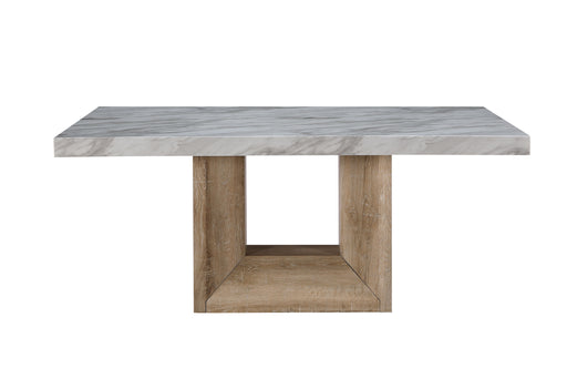 D02 NATURAL DINING TABLE + 6 D8683 DINING CHAIRS - Pay Less Furniture (NJ)