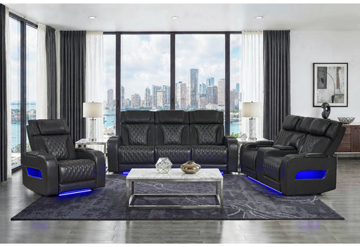 U8611 BLANCHE CHARCOAL P2 PWR REC SOFA/PWR CONSOLE REC LOVESEAT - Pay Less Furniture (NJ)