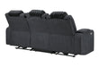 U8000 BLACK PWR REC SOFA W/PHR, DDT, READING LIGHT & LED LIGHT - Pay Less Furniture (NJ)