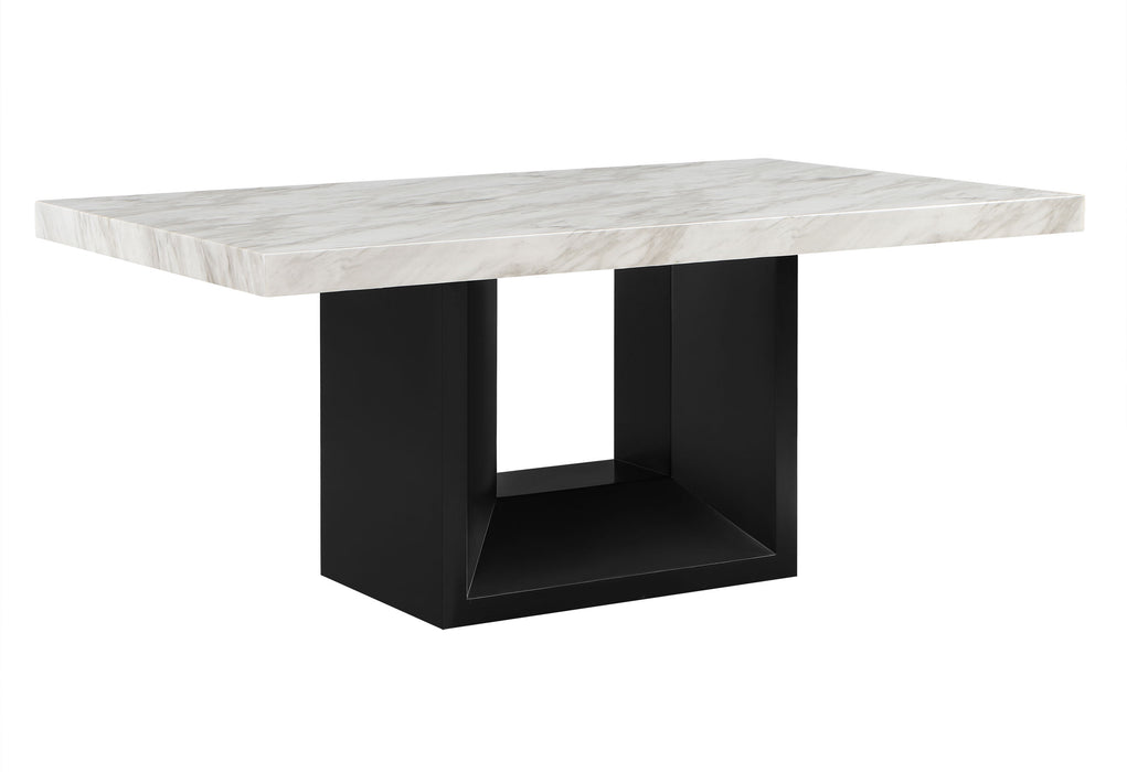 D02 DINING TABLE + 4 D03DC BLACK - Pay Less Furniture (NJ)