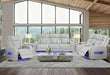 U8611 BLANCHE SILVER P2 PWR REC SOFA/PWR CON REC LOVESEAT/PWR REC - Pay Less Furniture (NJ)