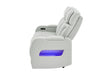 U8611 BLANCHE SILVER PWR REC SOFA WITH PHR AND LED - Pay Less Furniture (NJ)
