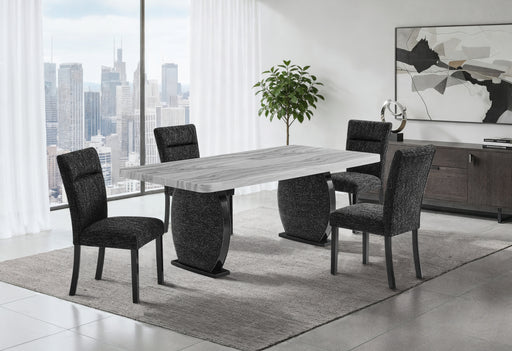 D2502 DINING TABLE AND 6 DINING CHAIRS - Pay Less Furniture (NJ)