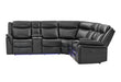 UM02 BLACK SECTIONAL - Pay Less Furniture (NJ)
