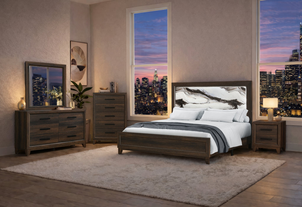 HARMONY BROWN FULL BED GROUP - Pay Less Furniture (NJ)