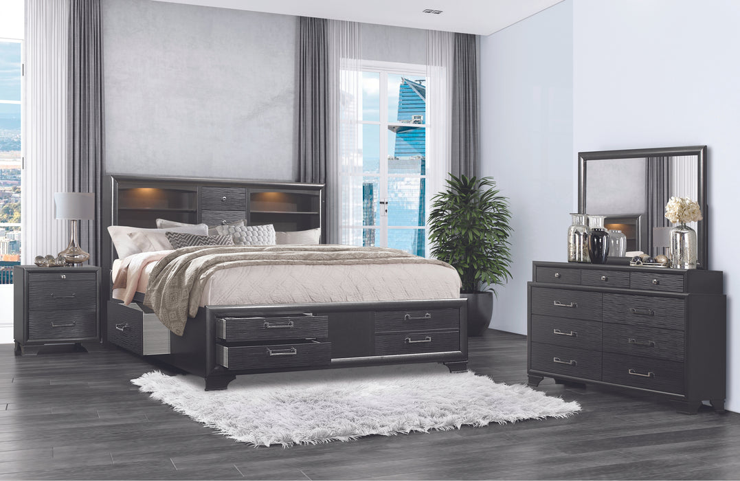 JORDYN GREY KING BED GROUP - Pay Less Furniture (NJ)