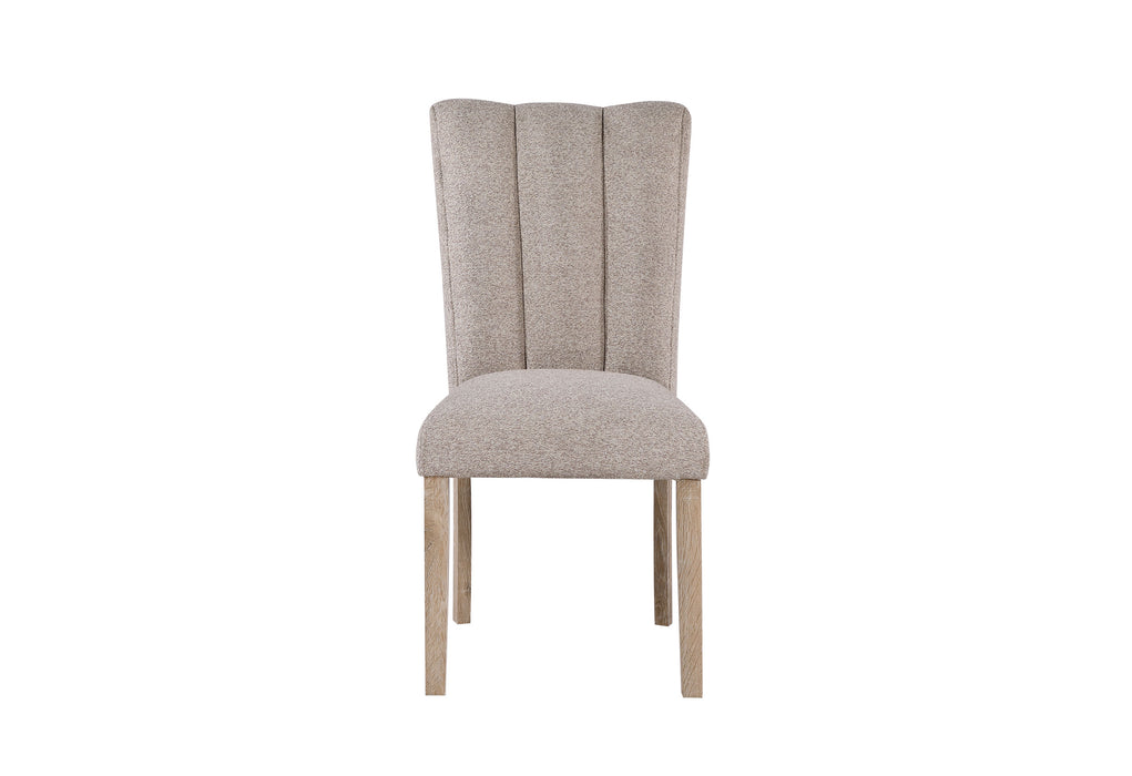 D02 NATURAL DINING TABLE + 6 D8683 DINING CHAIRS - Pay Less Furniture (NJ)
