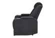 U8000 BLACK POWER RECLINER W/ POWER HEADREST & LED LIGHT - Pay Less Furniture (NJ)