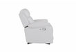 U6026 BLANCHE WHITE GLIDER RECLINER WITH LED - Pay Less Furniture (NJ)
